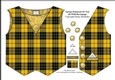 Tartan Waistcoat Or Vest (8) With Decoupage
