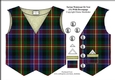Tartan Waistcoat Or Vest (11) With Decoupage
