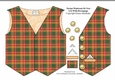 Tartan Waistcoat Or Vest (13) With Decoupage