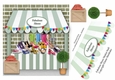 Fabulous Shoes Market Stall Card Topper With Decoupage