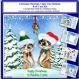 8 x 8 Christmas Meerkats Under The Mistletoe Card Kit With Assorted Greetings