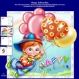 Happy Balloon Boy 8 x 8 Over The Edge Card Kit
