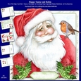 Happy Santa & Robin 8 x 8 Over The Edge Card Kit With Insert and Assorted Greetings