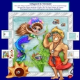 Lifeguard & Mermaid Over The Edge Card Kit With Decoupage, Insert, Envelope & Greetings