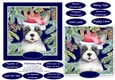 Christmas Pup Puppy Dog 6 X 6 Card Topper & Assorted Greetings