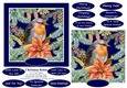 Christmas Robin 6 X 6 Card Topper & Assorted Greetings