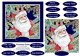 Christmas Santa 6 X 6 Card Topper & Assorted Greetings