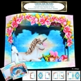 Rainbow Unicorn And The Sleeping Fairy - Diorama Tunnel Card Kit With Envelope