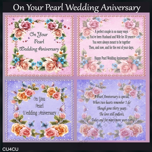 On Your Pearl Wedding Aniversary