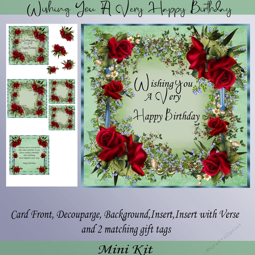 Wishing you a very happy birthday Mini kit