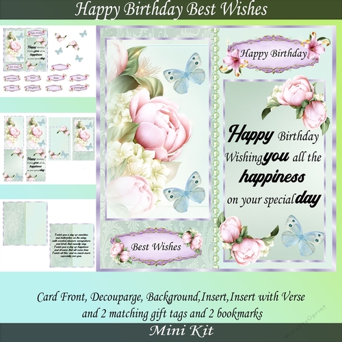 Happy Birthday Best Wishes Mini Kit