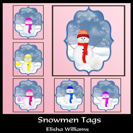 Snowmen Tags