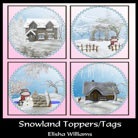 Snowland Toppers/tags