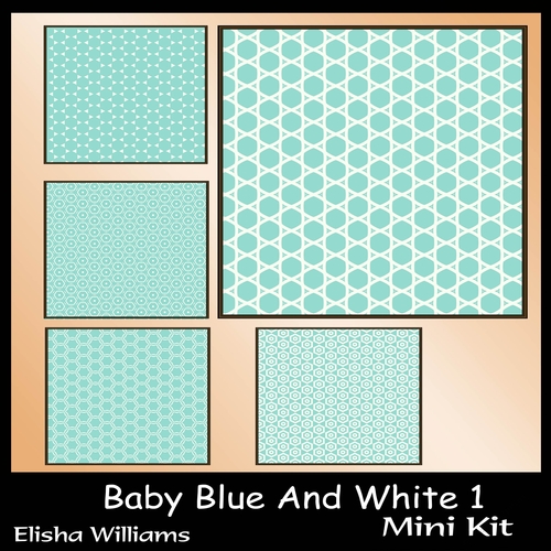 Baby Blue And White 1