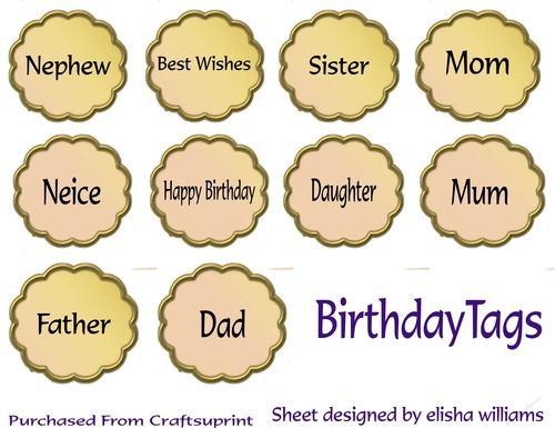 Birthday Tags