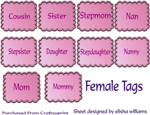 Female Tags