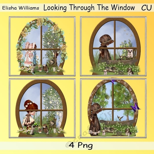Looking Through The Window Png Scene