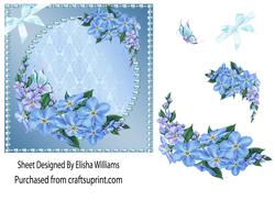Blue Florals