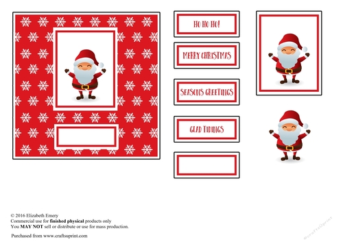 Cute Santa Card