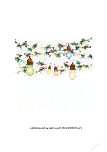 Whimsical Christmas lights garland