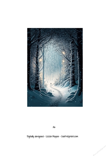 Winter wonderland forest