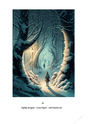 Winter wonderland forest