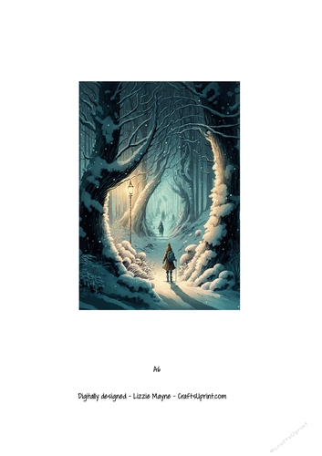 Winter wonderland forest