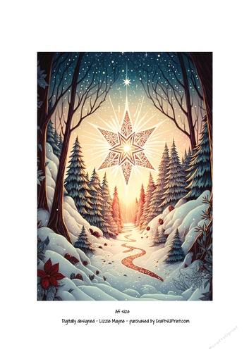whimsical fantasy Christmas star.