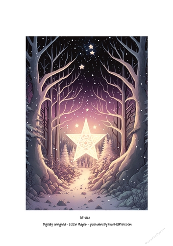 whimsical fantasy Christmas star.