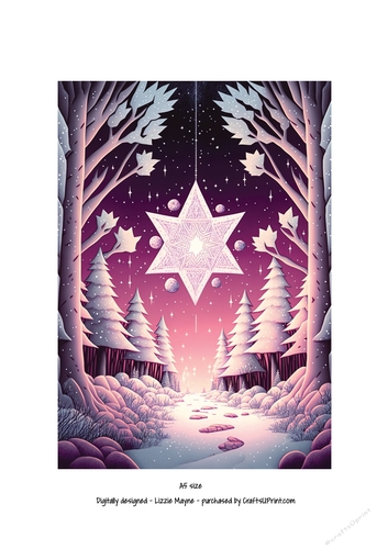 whimsical fantasy Christmas star.