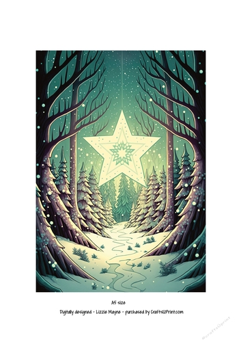 whimsical fantasy Christmas star.