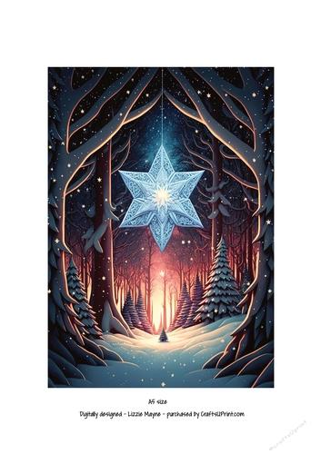 whimsical fantasy Christmas star.