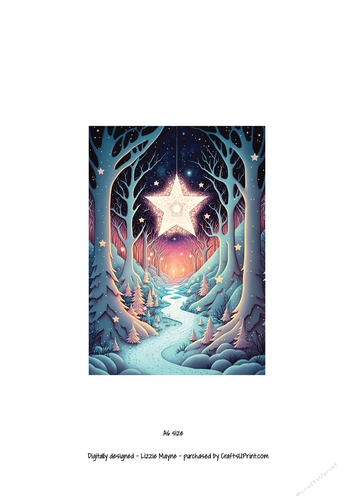 whimsical fantasy Christmas star.