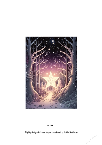 whimsical fantasy Christmas star.