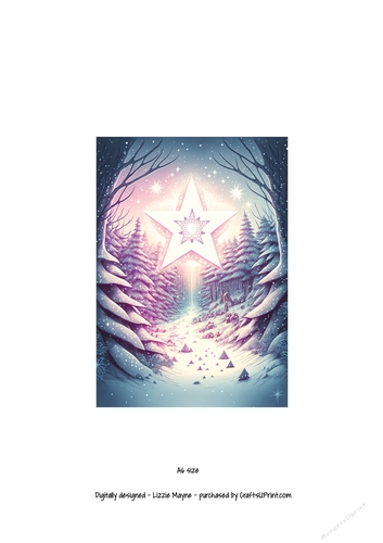 whimsical fantasy Christmas star.
