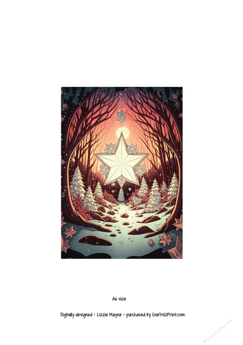 whimsical fantasy Christmas star.