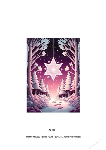 whimsical fantasy Christmas star.