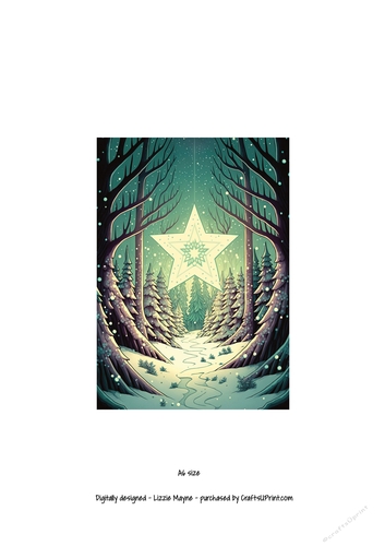 whimsical fantasy Christmas star.