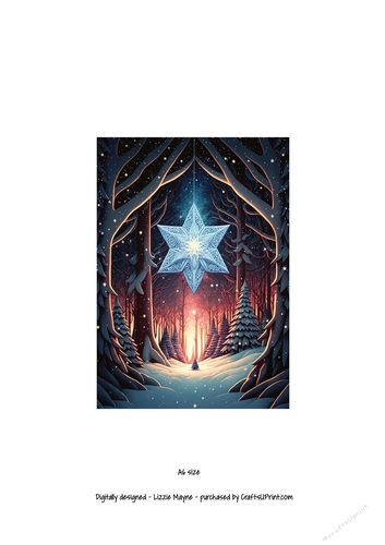 whimsical fantasy Christmas star.