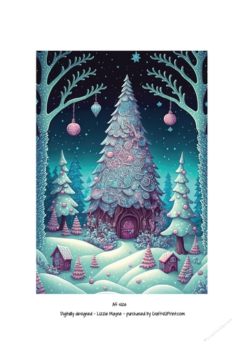 whimsical fantasy Christmas tree.
