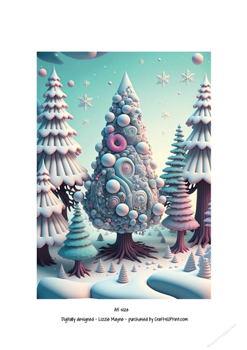 whimsical fantasy Christmas tree.