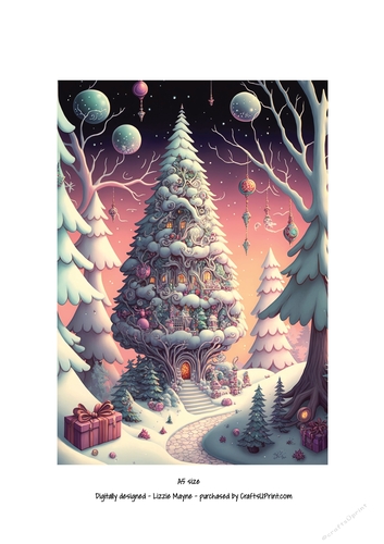 whimsical fantasy Christmas tree.