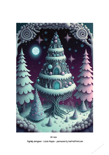 whimsical fantasy Christmas tree.