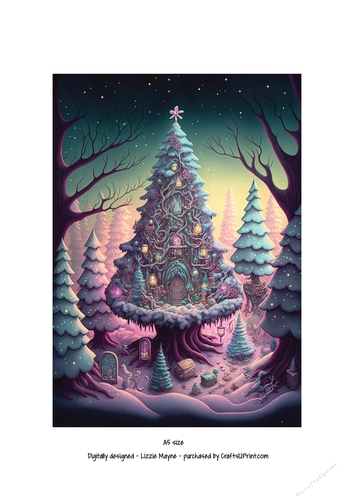 whimsical fantasy Christmas tree.