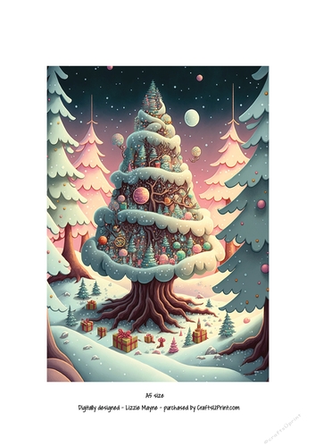 whimsical fantasy Christmas tree.