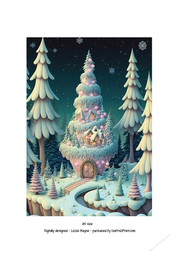 whimsical fantasy Christmas tree.