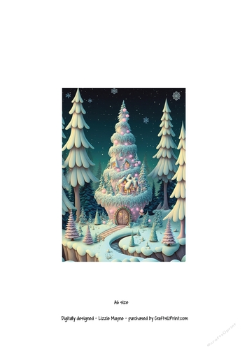 whimsical fantasy Christmas tree.