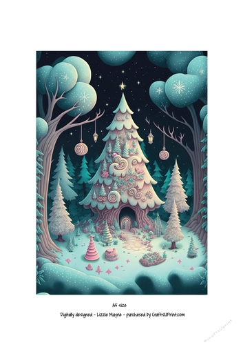 whimsical fantasy Christmas tree.