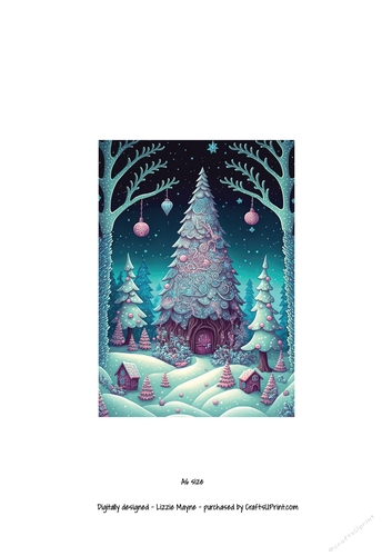 whimsical fantasy Christmas tree.