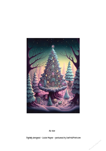 whimsical fantasy Christmas tree.